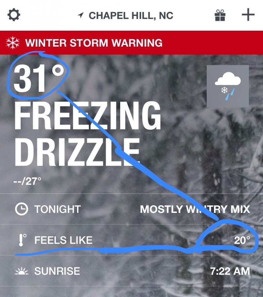 "Feels like"