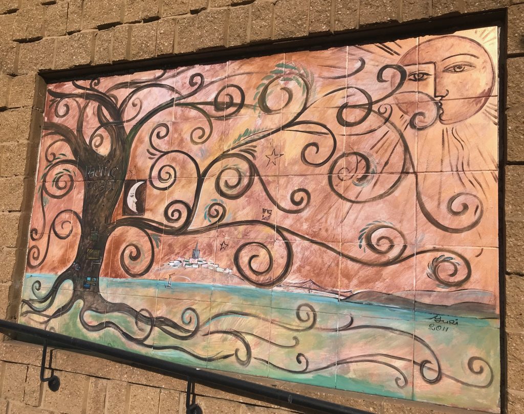 A tile mural in Baltimore's Little Italy